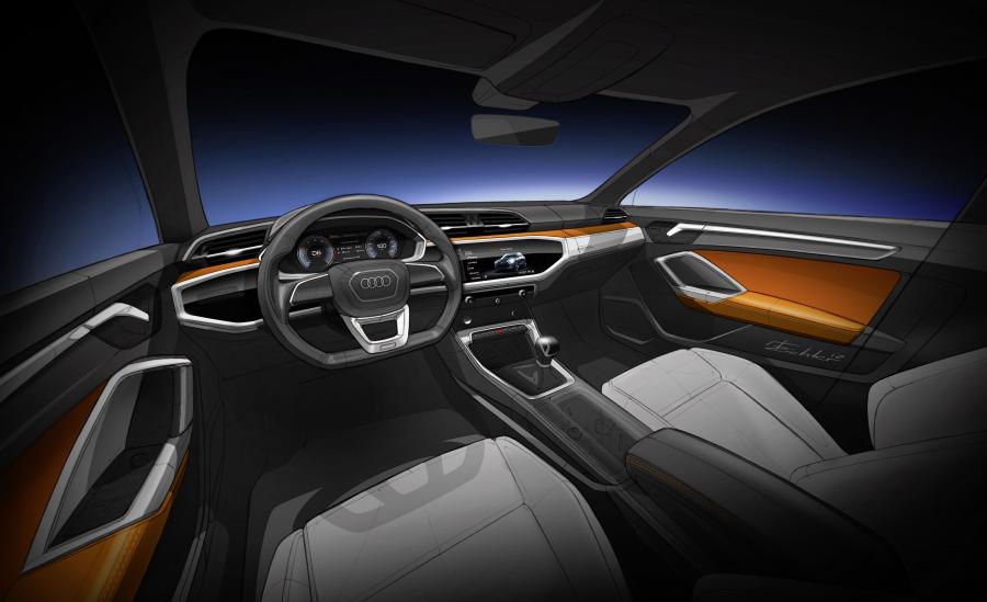 Эскиз Audi Q3 Advanced 2018 года  (WW) (фото 15 из 46)